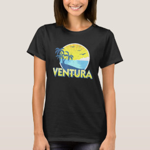 Ventura Beach California Surfing 70er T-Shirt