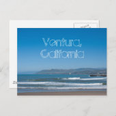 Ventura Beach, Fernansicht Postkarte (Vorne/Hinten)