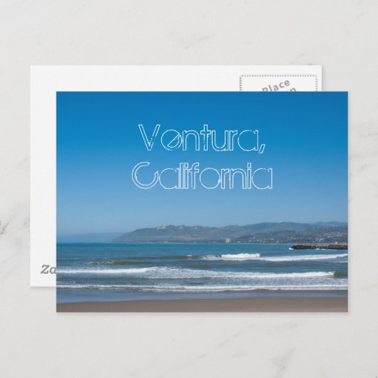 Ventura Beach, Fernansicht Postkarte (Vorne/Hinten)