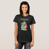 Ventura Beach Flamingo Ocean Wave Surf Premium T-Shirt (Vorne ganz)
