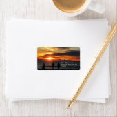 Ventura Beach Sunset-Adressenkennzeichen Adressaufkleber (Insitu)