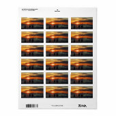 Ventura Beach Sunset-Adressenkennzeichen Adressaufkleber (Vorne)