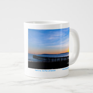 Ventura, Ca-Pier-Sonnenuntergang 15 Unze-Tasse Jumbo-Tasse
