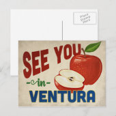 Ventura California Apple - Vintage Travel Postkarte (Vorne/Hinten)