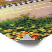 Ventura California Oil Wells Off Shore Poster (Ecke)