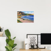 Ventura California Oil Wells Off Shore Poster (Heimbüro)