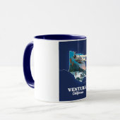 Ventura California Reiseplan Tischnummer Tasse (Vorderseite Links)
