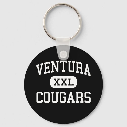 Ventura - Cougars - Hoch Ventura Kalifornien Schlüsselanhänger (Vorderseite)
