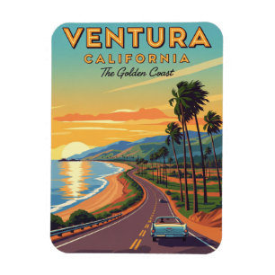 Ventura Golden Coast California Magnet