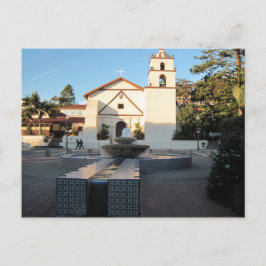 Ventura Mission von Mall über Main St. Postkarte