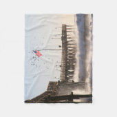 Ventura-Pier bewegt | El Nino wellenartig Fleecedecke (Vorderseite)