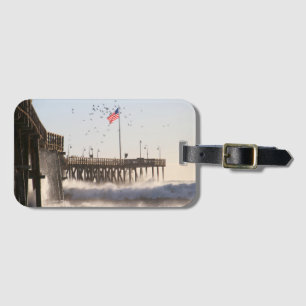 Ventura-Pier bewegt   El Nino wellenartig Gepäckanhänger