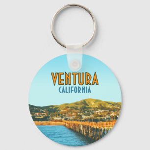 Ventura Pier Strand Kalifornien Vintage Schlüsselanhänger