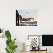 Ventura Pier Waves | El Nino Poster (Heimbüro)