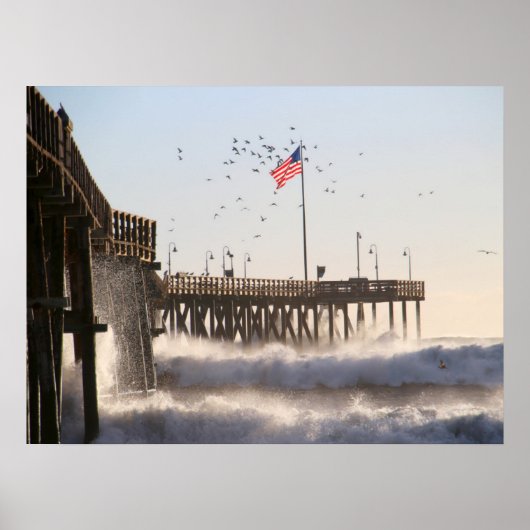Ventura Pier Waves | El Nino Poster (Vorne)
