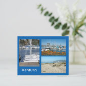 Ventura Shore Drei Foto Postkarte (Stehend Vorderseite)