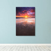 Ventura Staat Beach bei Sunset Leinwanddruck (Insitu (Holzboden))