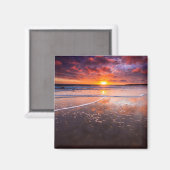 Ventura Staat Beach bei Sunset Magnet (Vorderseite/Rückseite)
