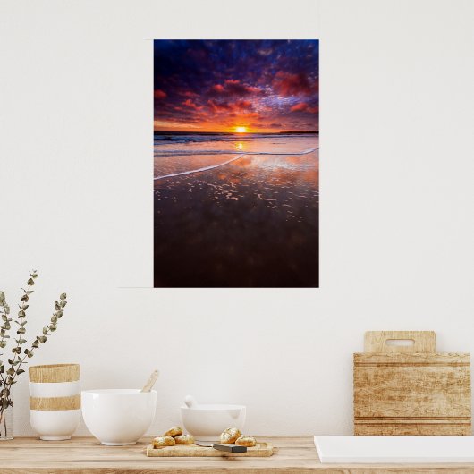 Ventura Staat Beach bei Sunset Poster (Küche)
