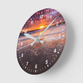 Ventura Staat Beach Runde Wanduhr (Winkel)
