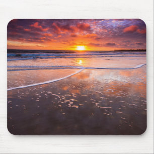 Ventura State Beach bei Sonnenuntergang Mousepad