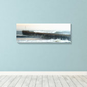 Ventura Storm Pier Leinwanddruck (Insitu (Holzboden))