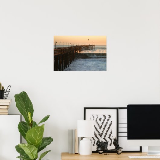 Ventura Storm Pier Poster (Heimbüro)