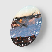 Ventura Storm Pier Runde Wanduhr (Winkel)