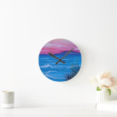 Ventura Sunset Runde Wanduhr (Zuhause)