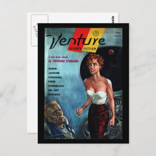 Venture - 1957,7_Pulp Art Postkarte (Vorne/Hinten)