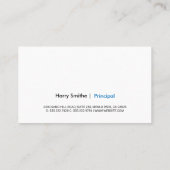 Venture Capitalist | Corporate | Construction Visitenkarte (Rückseite)