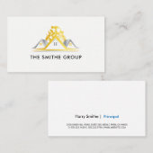 Venture Capitalist | Corporate | Construction Visitenkarte (Vorne/Hinten)