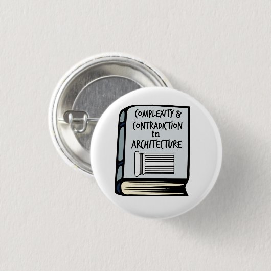 Venturikomplexitäts-u. -widerspruch-Buch-Knopf Button (Vorne & Hinten)