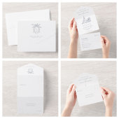 Venue Sketch | Einladung zur kirchlichen Hochzeit