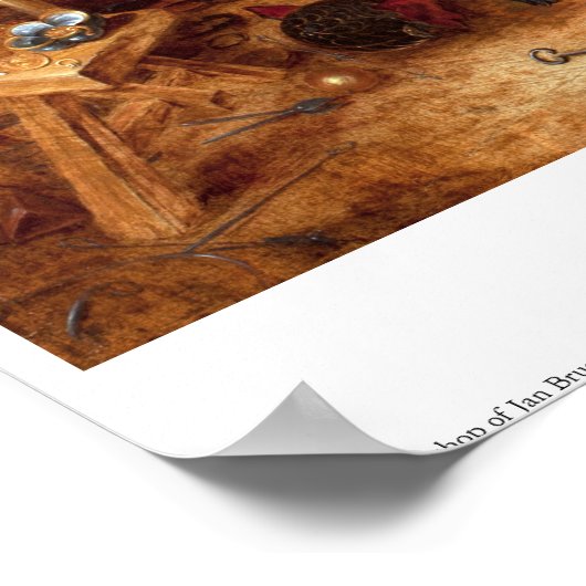 Venus an der Schmiede des Vulkans Poster (Ecke)