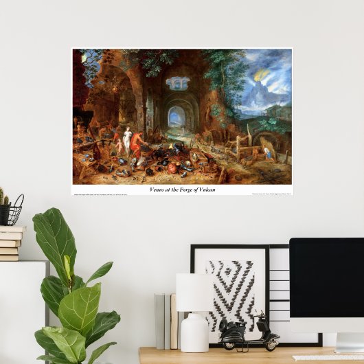 Venus an der Schmiede des Vulkans Poster (Heimbüro)