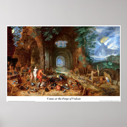 Venus an der Schmiede des Vulkans Poster (Vorne)