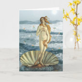 Venus an der Strandgrußkarte Karte (Gelbe Blume)