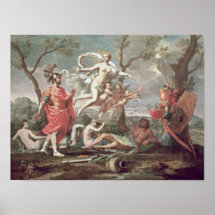 Venus Arming Aeneas, 1639 Poster