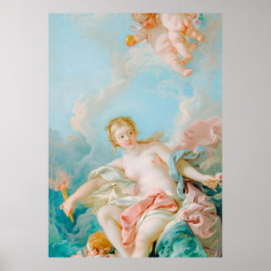 Venus auf den Waves von François Boucher Poster