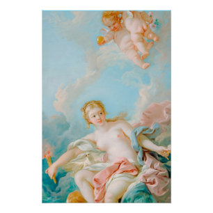 Venus auf den Waves von François Boucher Poster