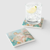 Venus auf den Waves von François Boucher Steinuntersetzer (Seitenansicht)