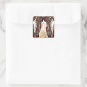 Venus between Terminal gods Quadratischer Aufkleber (Tasche)