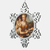 Venus Blindfaltung Cupid Snowflake Ornament (Rechts)