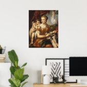 Venus Blindfaltung Cupid - Tizian Fine Art Poster (Heimbüro)