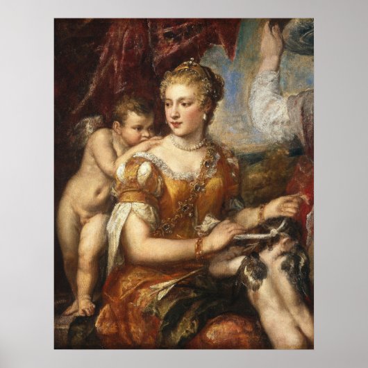 Venus Blindfaltung Cupid - Tizian Fine Art Poster (Vorne)