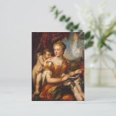 Venus Blindfold Cupid Postkarte (Stehend Vorderseite)