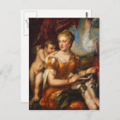 Venus Blindfold Cupid Postkarte (Vorne/Hinten)