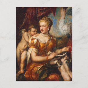 Venus Blindfold Cupid Postkarte