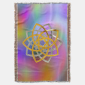 Venus Blume der Liebe - GOLD SILVER duo Decke (Vorderseite Vertikal)
